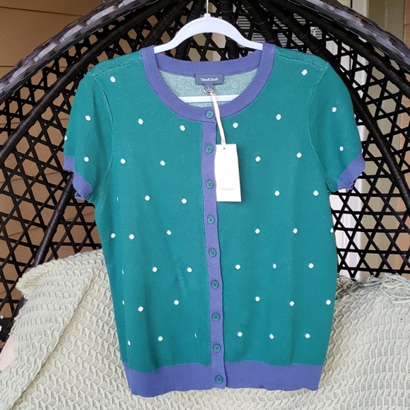 Modcloth Sweaters - Twice as nice short sleeved cardigan